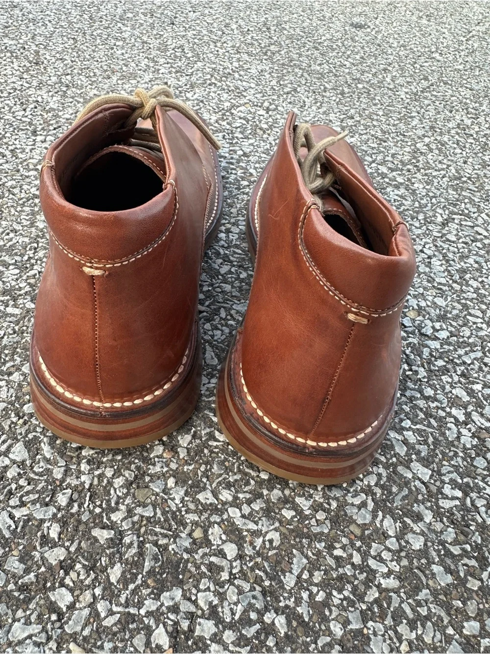 Cole Haan Men's Brown Leather Chukka Boots - Classic Casual Dress Shoe Size 11